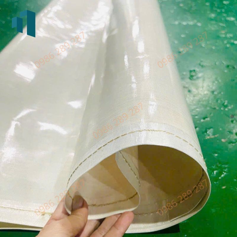 băng tải teflon trắng mặt trơn
